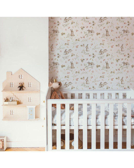 Papier peint enfants Happy Rabbits