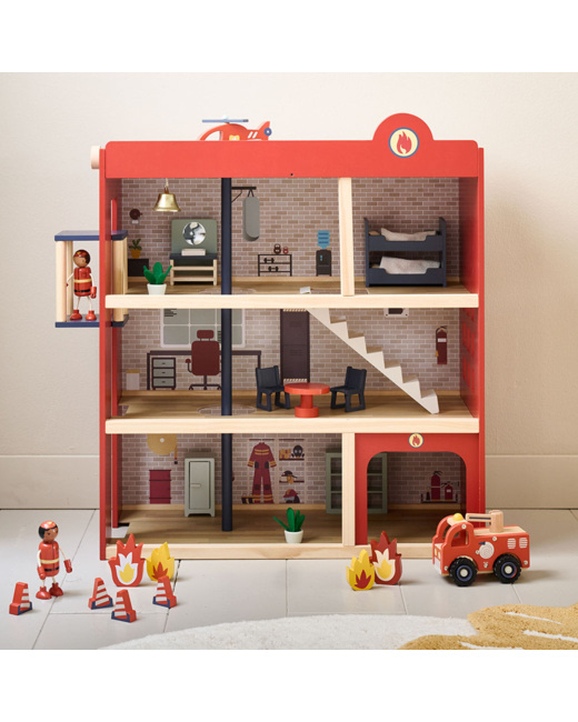 Caserne de pompiers en bois