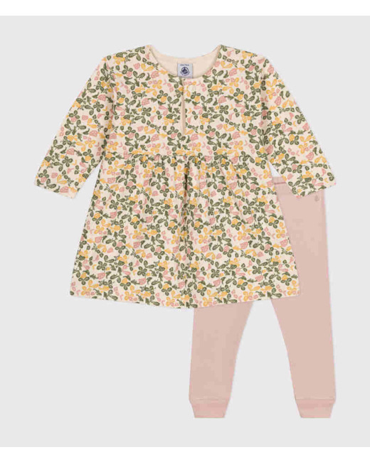 Robe manches longues et legging bébé Avalanche multicolor
