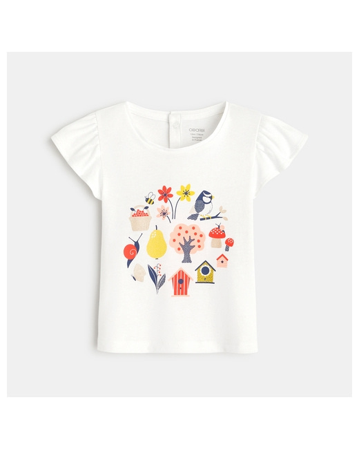 T-shirt impression oiseaux et jardin