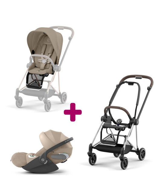 Poussette Duo Mios + siège Mios Cozy + coque Cloud T i-size Cozy
