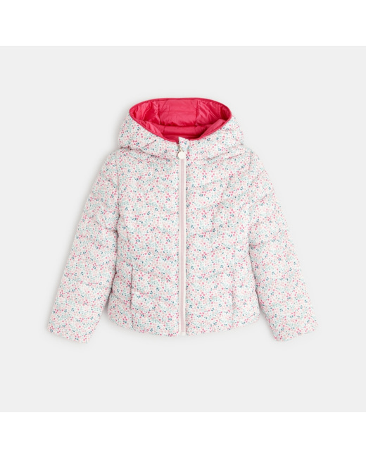 Doudoune légère réversible rose fille