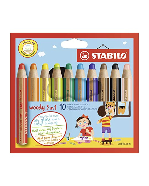 Crayons multifonctions woody 3 en 1