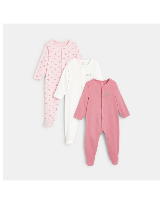 Dors-bien jersey de coton cerises (lot de 3)