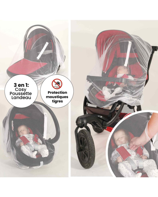 Moustiquaire zippée - Cosy / Poussette / Landau