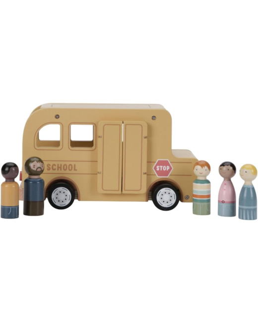 Bus scolaire avec figurines