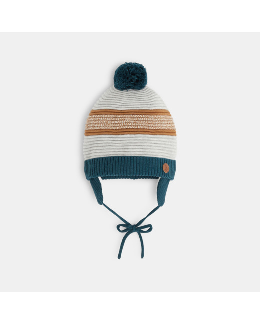 Bonnet péruvien tricot bébé garçon
