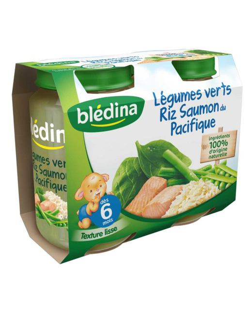 Pot Légumes verts Riz Saumon du Pacifique 2x200g