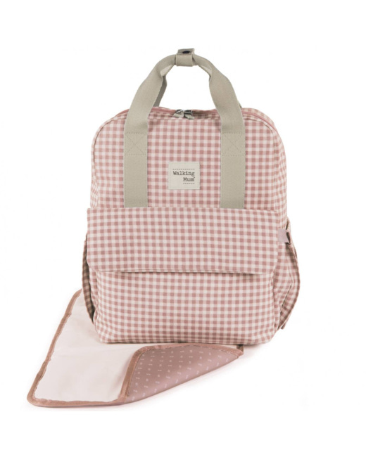 Sac à dos à langer I love Vichy