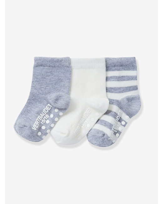Lot de 3 paires de mi-chaussettes antidérapantes