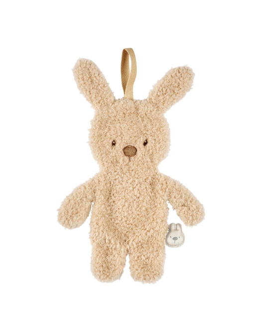 Doudou attache tétine lapin Teddy Bouclette