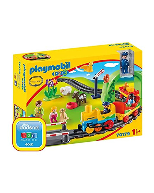 Playmobil 1.2.3 - Train avec passagers et circuit