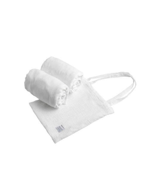 Lot de 2 draps housse ovales pour lit Original