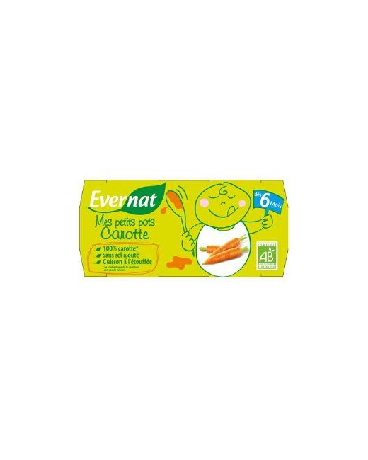 Rigolote la carotte - Petits pots Carotte 2x120g