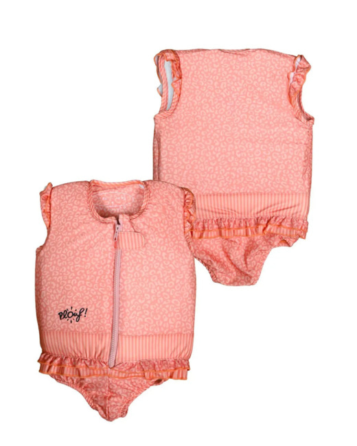 Maillot de bain flottant fille : Wild Rose poudré