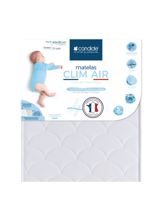 Matelas bébé  Clim air - 60x120cm