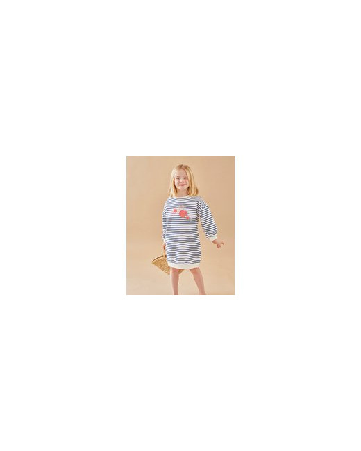 Robe rayée en molleton