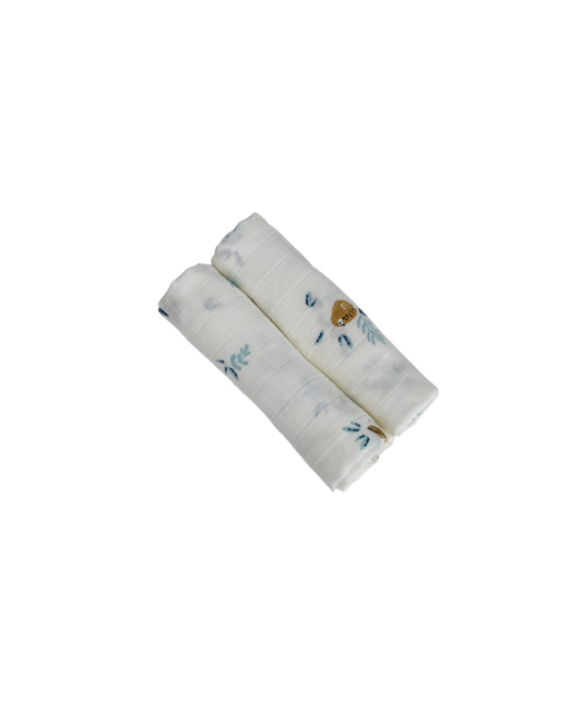 Lot de 2 langes 60x60 Été Indien