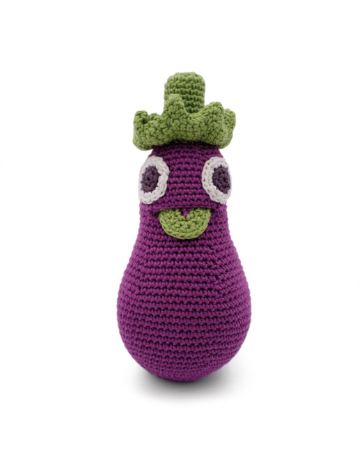 Hochet Ernestine l'Aubergine