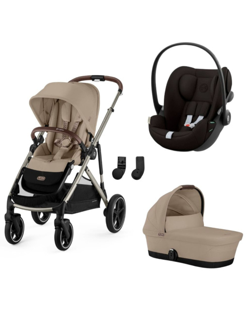 Poussette Trio Gazelle S + Siège Auto Cloud G I-Size + Nacelle Cot S