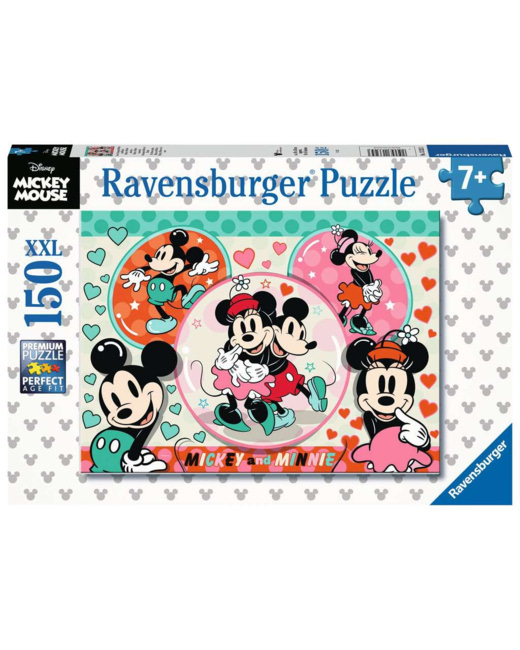 Puzzle Mickey et Minnie amoureux / Disney Mickey Mouse - de 7 ans