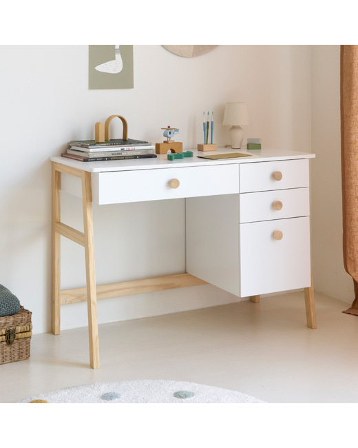 Bureau Enfant Avec Tiroirs Cerise