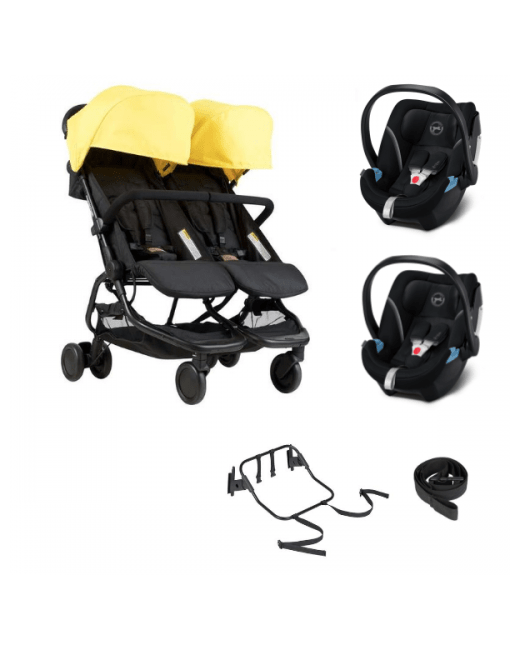 Poussette double Nano Duo + 2 coques Cybex Aton 5