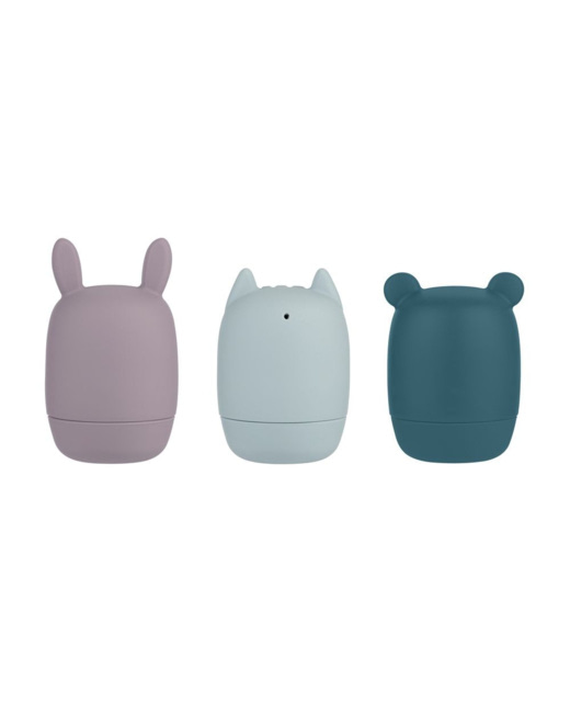 Lot de 3 jouets de bain silicone