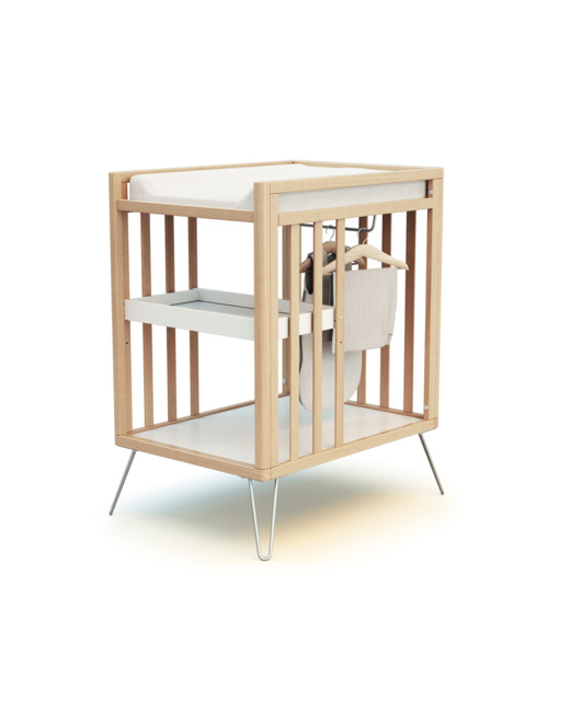 Table à langer 2 étagères en bois ONLY
