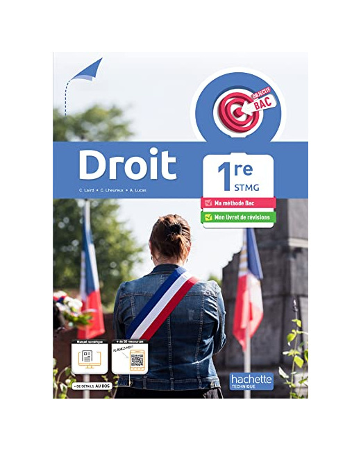 Objectif Bac Droit 1re STMG - Livre de l'élève - Ed. 2022