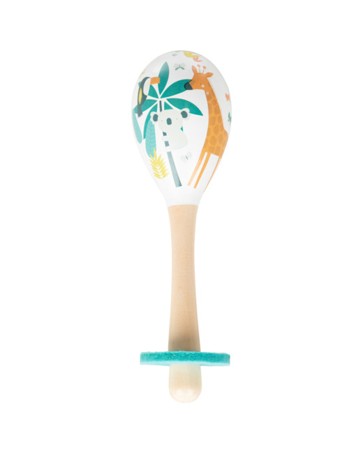 Grande maraca en bois - Crazy Jungle