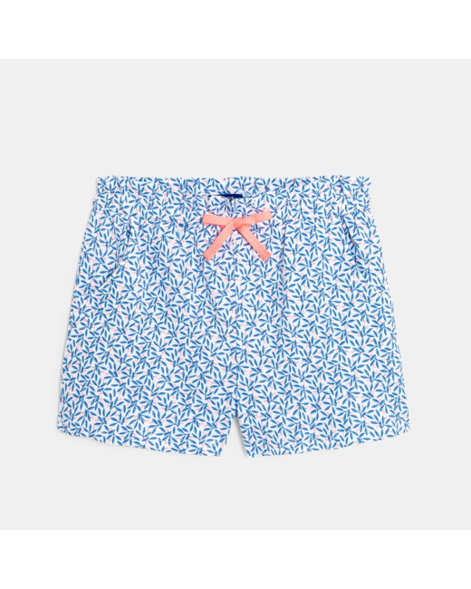 Short en jersey imprimé bleu fille