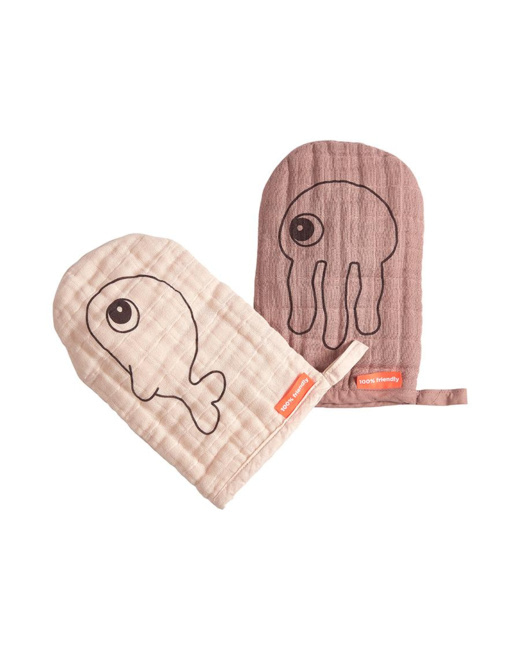 Gant de toilette Sea friends, set de 2
