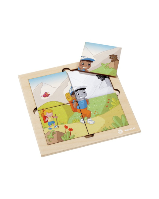 Puzzle les vacances à la montagne