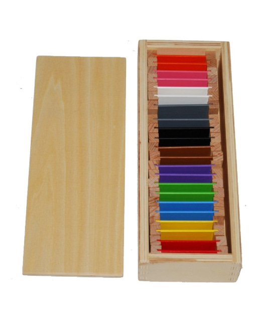 2ème boite de couleurs plaquettes bois