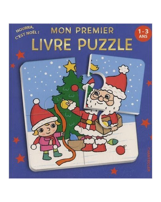 Mon premier livre puzzle 'Hourra c'est Noël !'