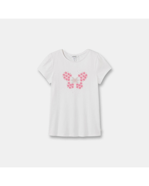 T-shirt fantaisie rose fille
