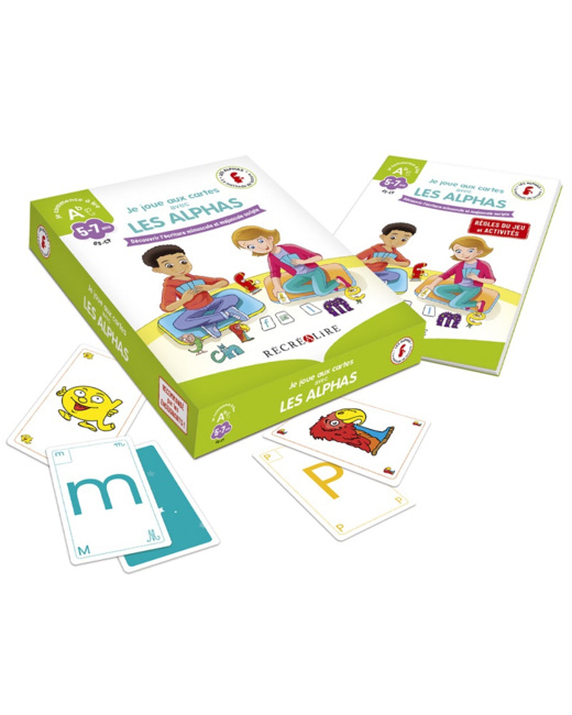 Jeu éducatif Je joue aux cartes avec Les Alphas