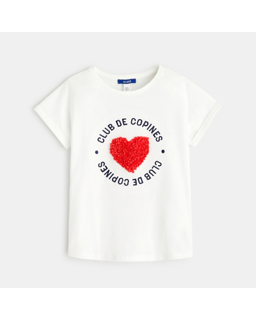 T-shirt Club des Copines blanc fille
