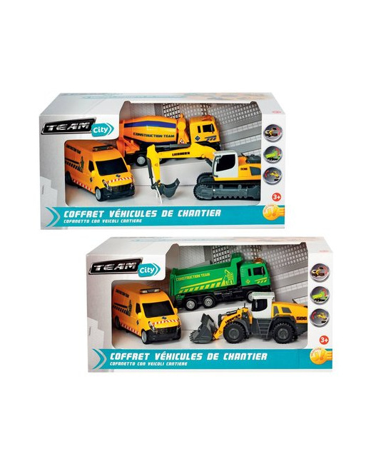 Coffret véhicules de chantier pour enfant