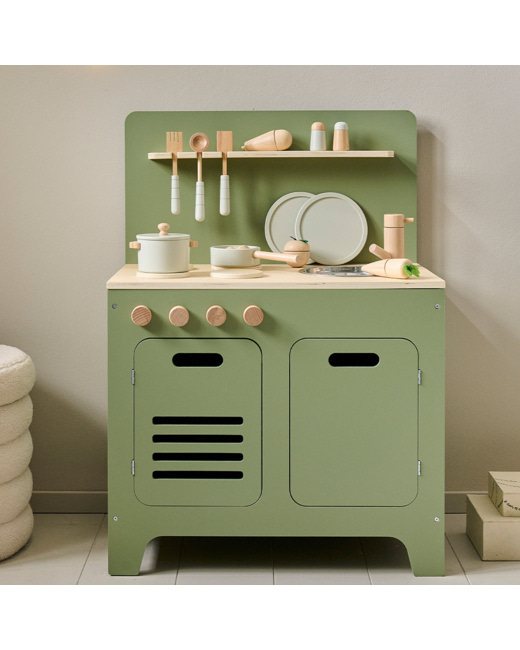 Cuisine enfant en bois 13 accessoires
