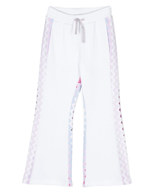 Pantalon évasé à imprimé Zig Zag