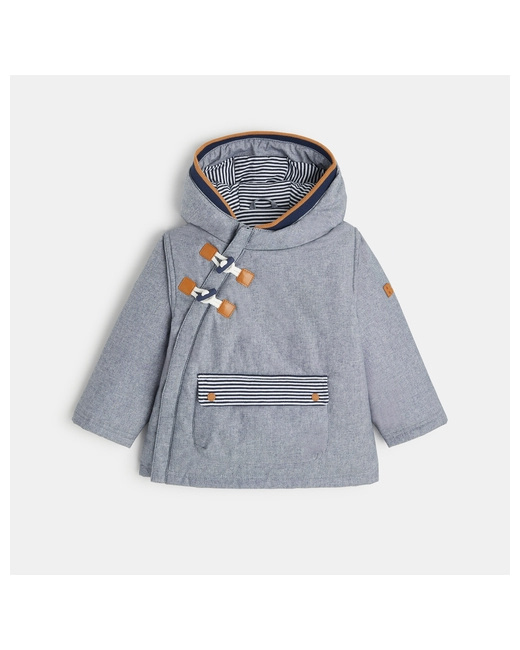 Manteau enduit style chambray