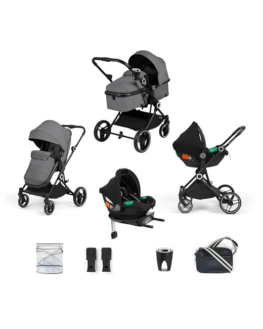 Poussette Trio Atom avec i-Size avec base Isofix Cirrus