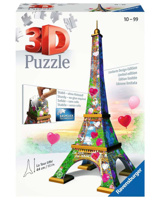 Puzzle Tour Eiffel Love Edition - de 10 ans