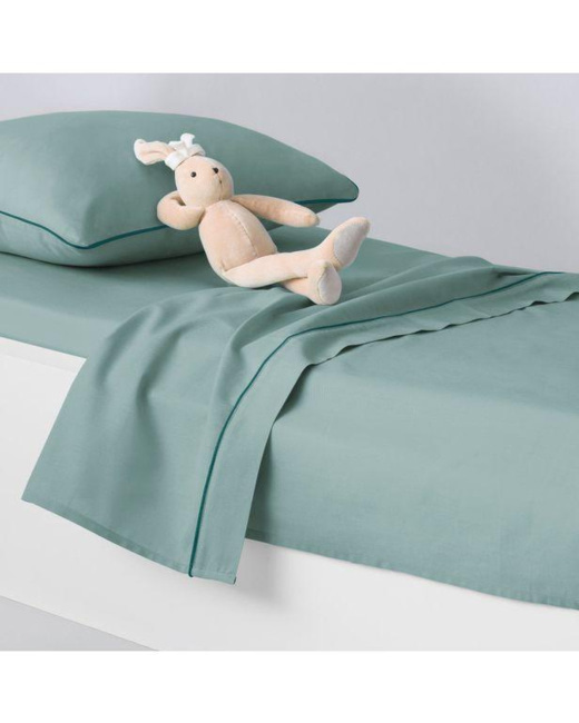 Drap Plat bébé, uni, en coton