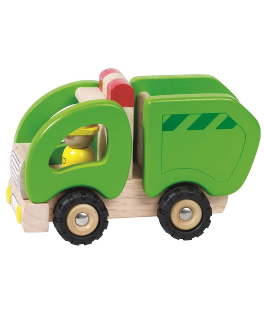Camion poubelle en bois