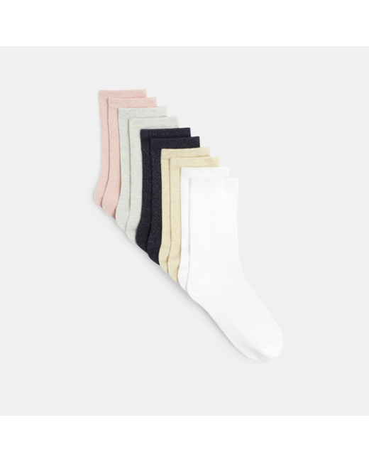 Chaussettes à paillettes (lot de 5) fille