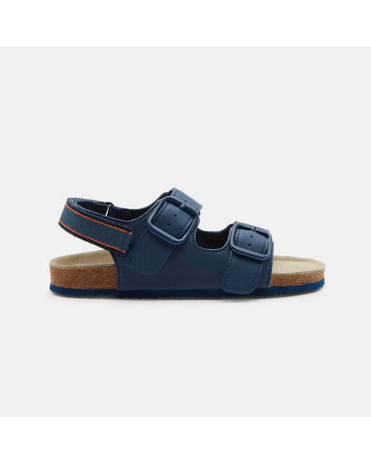 Sandales confort à scratch bleues garçon