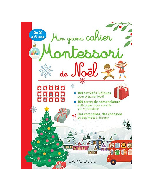 Mon grand cahier Montessori de Noel